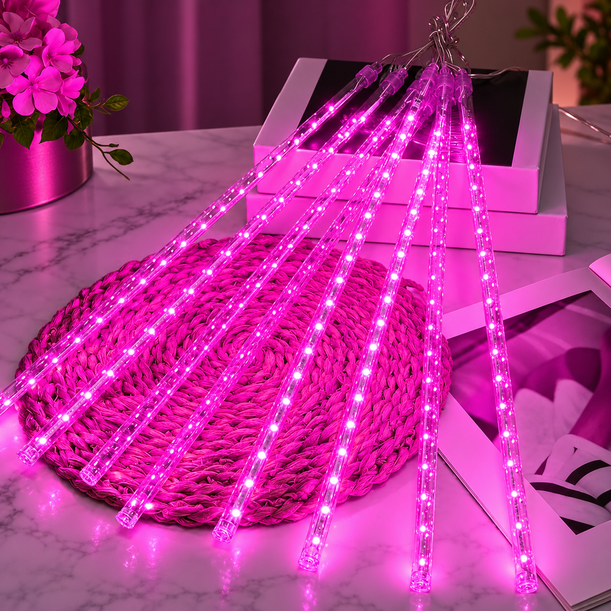 Chuva de Led Infinita Decoração de Natal - Bivolt